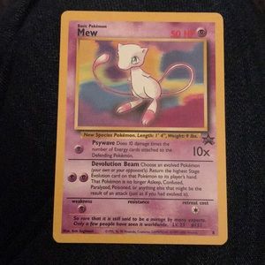 Mew Pokémon black star promo card (1995)